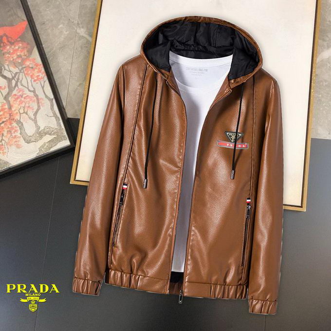 Prada Leather Jacket Mens ID:20230221-76